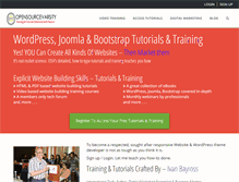 Tablet Screenshot of opensourcevarsity.com